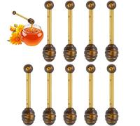 Bee Lip Balm Applicators Spoons 10pcs/set Prevention Dry and Cracked Lip Scrubs Exfoliator with Lip Brush
