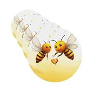 Bee Love Honey Car Air Fresheners Cards Set of 4 Pieces Personalized Car Fresheners Gifts for Men Women Auto Aromatherapy Tablets Hanging Scented Cards for Wardrobe Bathroom