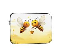 Bee Love Honey Laptop Case 12 inch Shockproof Protective Notebook Case Water Resistant Laptop Bag Carrying Computer Bag Portable Busniess Briefcase for Men Women