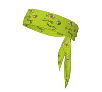 Bee Love Honey Printing 1 Pieces Headband Hair Band Unisex Dry Head Tie Sport Band For Basketball Running Tennis