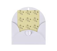 Bee Love Honey Printing Vertical Blank Paper Holiday Greeting Thankful For You (Thinking Of You Card Birthday Card)
