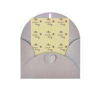 Bee Love Honey Printing Vertical Blank Paper Holiday Greeting Thankful For You (Thinking Of You Card Birthday Card)