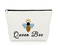 Bee Lovers Gifts Bee Gifts Makeup Bag Bee Inspirational Gifts for Bee Lovers Cosmetic Bag Bee Themed End of Year Gifts Valentines Honeybee Gifts Beekeeper Gifts for Christmas Birthday Travel Pouch