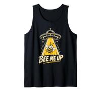 BEE ME UP Funny Bee Keeper UFO Alien Abduction Tank Top