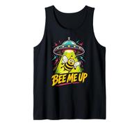 BEE ME UP Funny Bee Keeper UFO Alien Abduction Tank Top