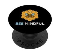 Bee Mindful Mindfulness Mood Meditation Zen Awareness Yogi PopSockets Adhesive PopGrip