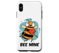 Bee Mine Funny Valentines Day Women Men Kids Cute Bee Case for iPhone XS Max