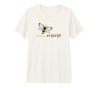 Bee Mine Text Design with Illustration Premium T-Shirt