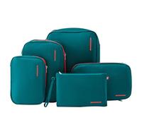 Bee Nesting BeeNesting Waterproof Compression Packing Cubes 5/6/8 sets, Large Travel Packing organizers for Carry on Luggage, 2 Sides Expandable Storage Bags, Dark Green, G5set
