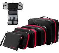 Bee Nesting BeeNesting Waterproof Compression Packing Cubes 5/6/8 sets, Large Travel Packing organizers for Carry on Luggage, 2 Sides Expandable Storage Bags