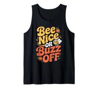 Bee Nice Or Buzz Off Funny Beekeeper Saying Honey Bees Tank Top