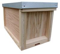 Bee Nucleus Box - 5 Frame Pine Nuc Hive Compatible with National Brood Frames - Durable Beekeeping Hive for Splits & Swarms