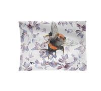 Bee on Heather Design Cotton Teatowel
