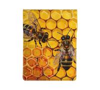 Bee On Honeycomb Printed Laptop Sleeve Bag 13-Inch - Leather Laptop Sleeve Case Shockproof Protective Computer Cover Bag