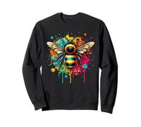 Bee Paint Splash Apiary Beekeeper Bee Lover Save The Bees Sweatshirt
