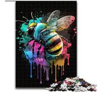 Bee Painting JigsawPuzzle 1000 Pieces for Teenagers, Challenging Game And Family Play Parent-child Interaction (26x38cm)