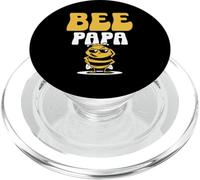 Bee Papa Bees Honeybee Beekeeper Dad Father Daddy Father's PopSockets PopGrip for MagSafe