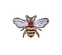 Bee Patches 5PCS Bee Embroidery Stick On Patch