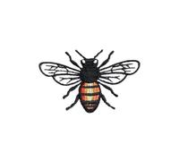 Bee Patches 5PCS Bee Embroidery Stick On Patch