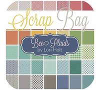 Bee Plaids Scrap Bag (Approx 2 Yards) by Lori Holt for Riley Blake 2 Yards DIY Quilt Fabric