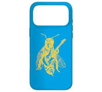 Bee Playing Guitar Funny Guitarist Insect Rock Musician Case for iPhone 17 Pro Max