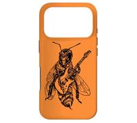 Bee Playing Guitar Guitarist Funny Insect Rock Musician Case for iPhone 17 Pro