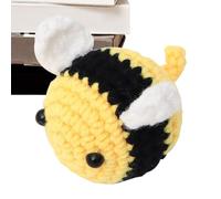 Bee Plush Toy - Crochet Toys, Kids Carts Toy for Crochet Cartoon | Cute Animal Toys for Kids, Knitted Cheeks Laptop for Bedroom