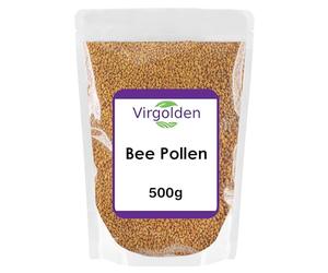 Bee Pollen Granules Raw Spanish 500g by Virgolden - Natural Superfood, High Protein, Unprocessed, Fresh Harvest, Sweet Taste
