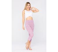 Bee Printed Cropped Leggings Enorsia Pink 8