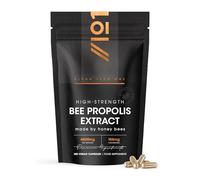 Bee Propolis Extract 4800mg - Standardised 108mg Flavonoids - 180 Vegan Capsules - High Strength Propolis Supplement - Resealable and Recyclable Pouch by Alpha01
