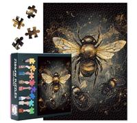 Bee Puzzles for Adults 1000 Pieces, Honey Bee and Flowers Puzzles for Adults, Insect Artwork Impossible Challenging Difficult Jigsaw Puzzle, 19.5 x 27.5 Inch
