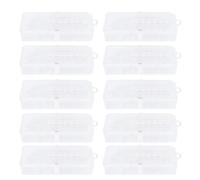 Bee Queen Cages 10pcs | Plastic Beekeeping Rearing Cup Kit for Queen Introduction/Swarm Control | Secure Bee House Equipment with Removable Bottom, 3.5x2in