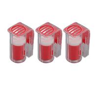 Bee Queen Marker Cage, Queen Marking Cage, 3Pcs Queen Bee Marking Cage Catcher Plastic One Handed Bee Queen Marker Bottle Beekeeping Tools for Beekeepers(Red)