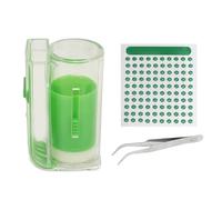 Bee Queen Marking Tool Professional Beekeeping Equipment Set with Numbered Stickers 1 to 99 Queen Bee Identification Kit for Hive Management Observation Plastic and Stainless