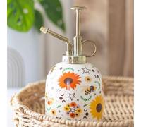 Bee Radiant Ceramic Plant Mister With Sunflower & Moon Design