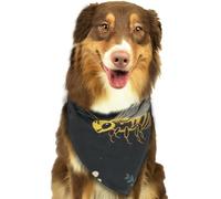Bee Retro Beautiful Mushroom Dog Bandanas Adjustable Kerchief Triangle Bibs Scarf Washable Soft Pet Bandanas for Medium Large Puppy Cats Pet Costume Accessories Decoration