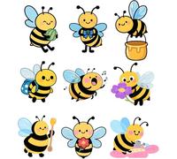 Bee Reward Stickers,1.5 inch Animal Bee Theme Sticker,Reward Cute Space Stickers for Kids Birthday Baby Shower Teacher Reward Office Party Favor,504 Pcs