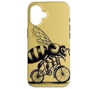 Bee Riding a Bicycle | Bee Lovers | Bike Fan Surreal Art Case for iPhone 16