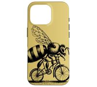 Bee Riding a Bicycle | Bee Lovers | Bike Fan Surreal Art Case for iPhone 16 Pro