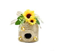 Bee Rustic Decor Hive, Bigger Bee Hive Decor, For Summer Bedrooms Rustic Farmhouse Kitchecn Table Decor, 12X10cm(C and C)