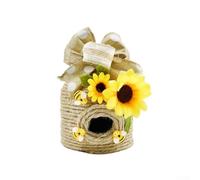 Bee Rustic Decor Hive, Bigger Bee Hive Decor, For Summer Bedrooms Rustic Farmhouse Kitchecn Table Decor, 12X10cm(D)