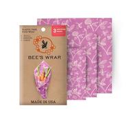 Bee's Wrap Reusable Food Wrap 3 Pack Small Medium & Large - Clover Print