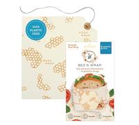 Bee’s Wrap Single Sandwich Wrap, 33 x 33 cm / 13 x 13 inch, Beige