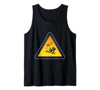 Bee Science Warning Sign Funny Biology Lover Tank Top