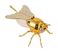 Bee-Shaped Honey Jar - Transparent Kitchen Container with Honey Spoon for Serving, Food Prep, Breakfast, Baking, Sugar, Salt, or Loose Tea, Decorative Functional Kitchen Gadget for Tabletop, Parties