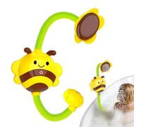 Bee Shower Head, Rotatable Battery Powered Toy, 6.29x25.98 Inches Cute Bath Accessory with Sturdy Build, Fun Spray Head with Compact Design, Bathroom Companion for Kids Aged 3