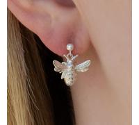 Bee Silver Earrings
