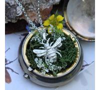 Bee Silver Necklace - Personalised