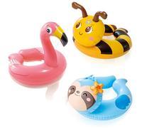 Bee Sloth Flamingo Inflatables Swimming Ring Rubber Rings for,3pcs Inflatable Swim Rings Pool Floats,Inflatable Pool Ring Toy Floaties for Beach Summer Party Water Sport