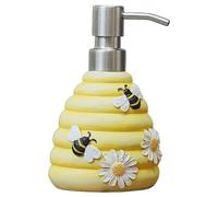 Bee Soap Dispenser, 320ml Bee Hive Hand Soap Dispenser, Cute Novelty Hand Pump Refillable Soap Dispenser Honeycomb Yellow Beehive Dispenser For Shampoo, Lotion Dispenser, Novelty Decor